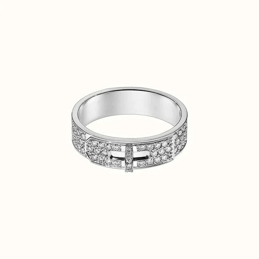 [Solara Jewelry]KELLY SILVER DIAMOND RING