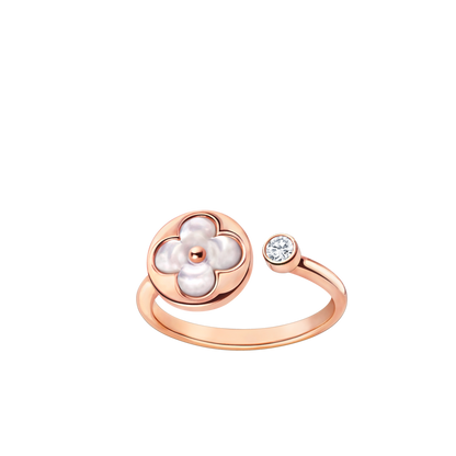 [Solara Jewelry]SUN 1 DIAMOND PINK MOP RING