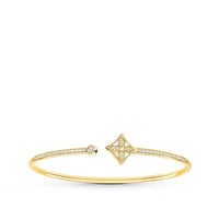 [Solara Jewelry]IDYLLE GOLD OPEN BRACELET DIAMOND PAVED