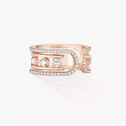 [Solara jewelry]Move 10th Diamond Ring in Gold