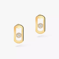 [Solara Jewelry]So Move Diamond Earrings in Yellow Gold