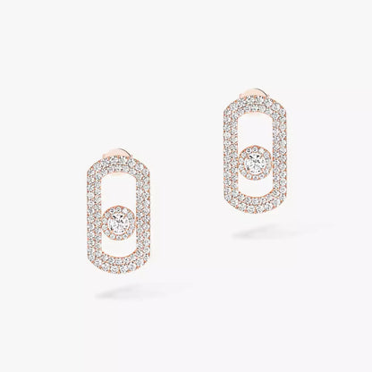 [Solara jewelry]So Move Pave_-Set Diamond Earrings in Silver