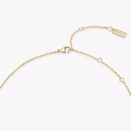[Solara jewelry]Lucky Eye Diamond Necklace in Rose Gold and Turquoise