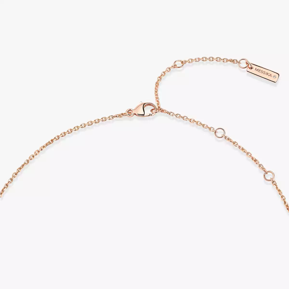 [Solara jewelry]Lucky Eye Diamond Necklace in Rose Gold and Turquoise