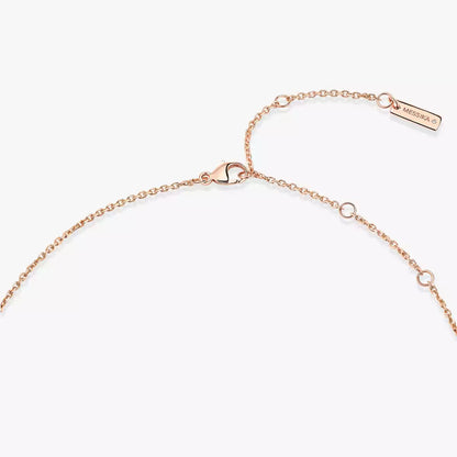 [Solara jewelry]Lucky Eye Diamond Necklace in Rose Gold and Turquoise