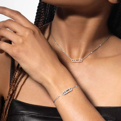 [Solara jewelry]Pavé Baby Move Diamond Bracelet