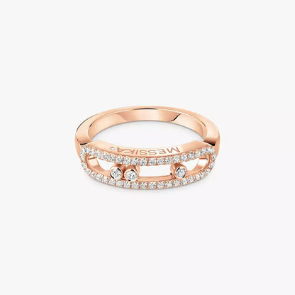 [Solara jewelry] Baby Move Gold Diamond Pave_ Ring