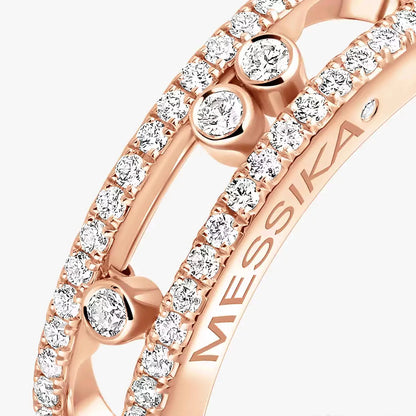 [Solara jewelry] Baby Move Gold Diamond Pave_ Ring