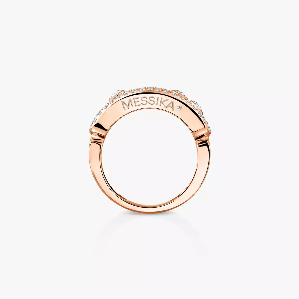 [Solara jewelry] Move Gold Diamond Pave_ Ring