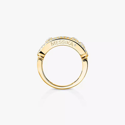 [Solara jewelry] Move Gold Diamond Pave_ Ring