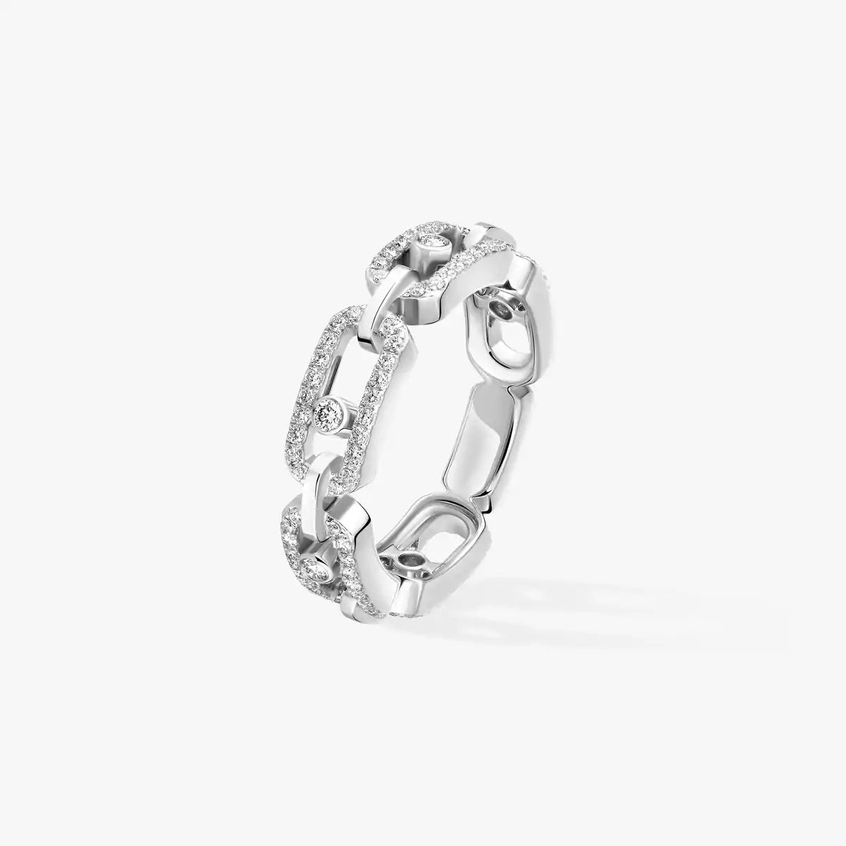 [Solara jewelry]Move Link Pave_-Set Diamond Ring in Gold