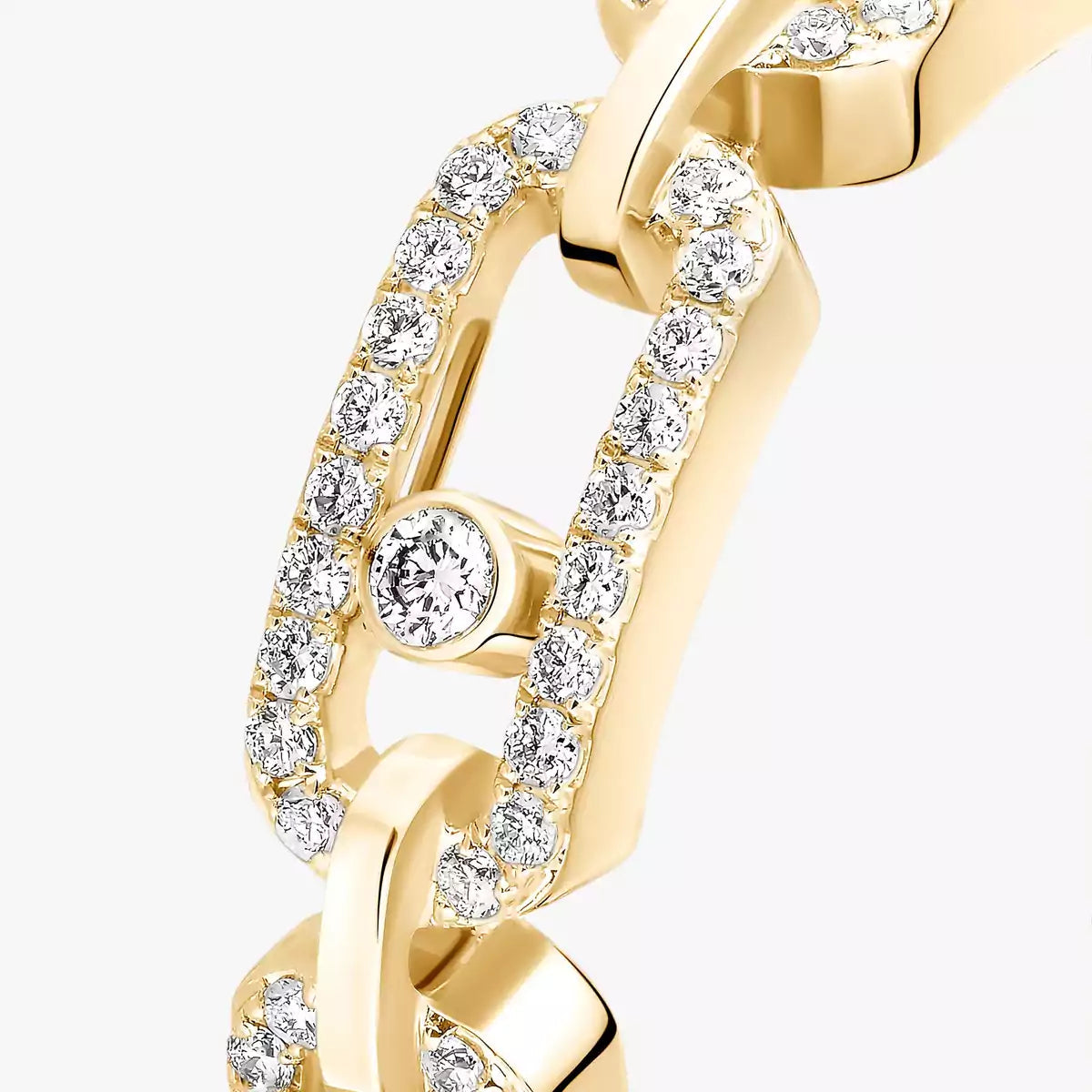 [Solara jewelry]Move Link Pave_-Set Diamond Ring in Gold