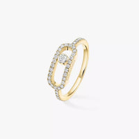 [Solara Jewelry]Move Uno Diamond Ring in Gold