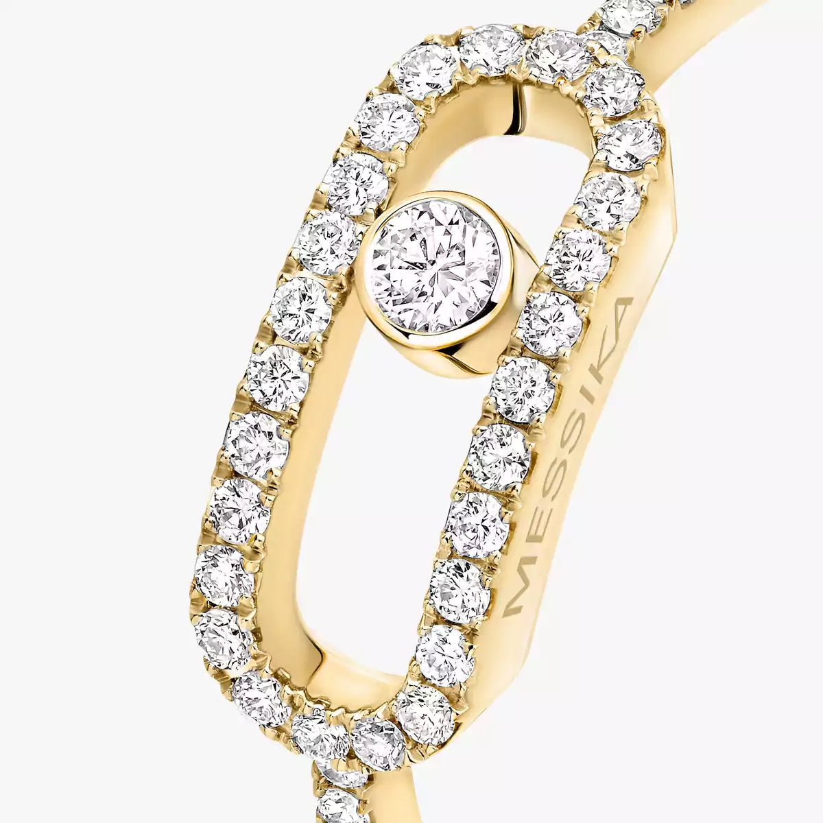 [Solara jewelry]Move Uno Diamond Ring in Gold