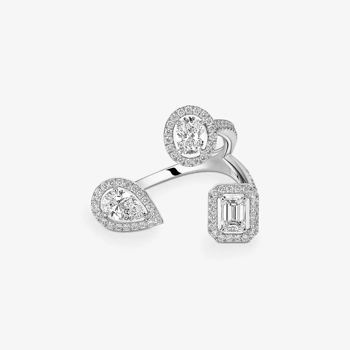 [[Solara jewelry] Diamond Ring 0,25ct My Twin Trilogy