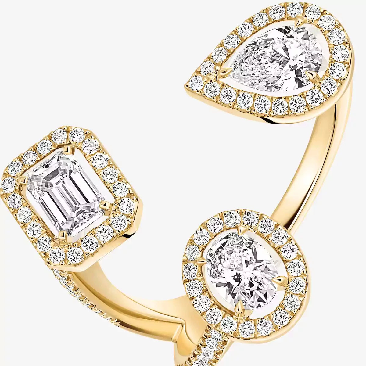 [[Solara jewelry] Diamond Ring 0,25ct My Twin Trilogy