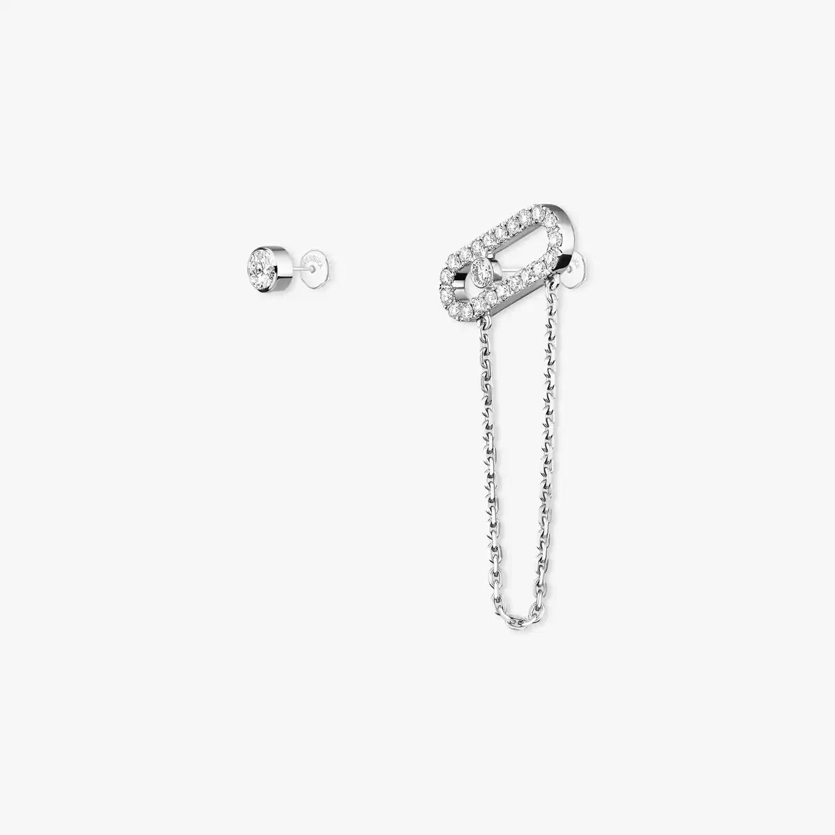 [Solara jewelry]Move Uno Diamond Earrings