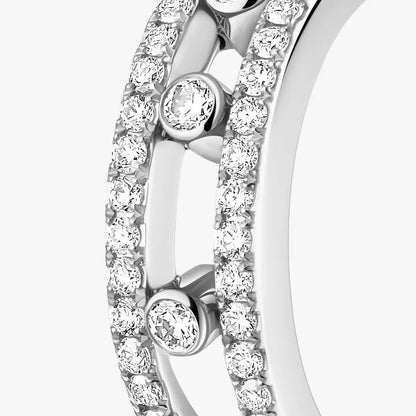 [Solara jewelry]Diamond Pave_ Hoop Earrings Move