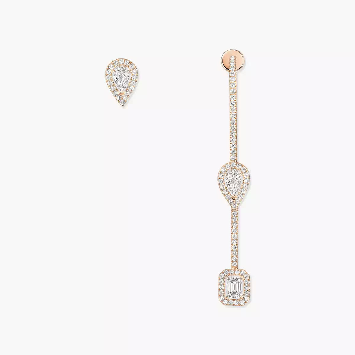 [Solara jewelry]Diamond Drop Earrings My Twin