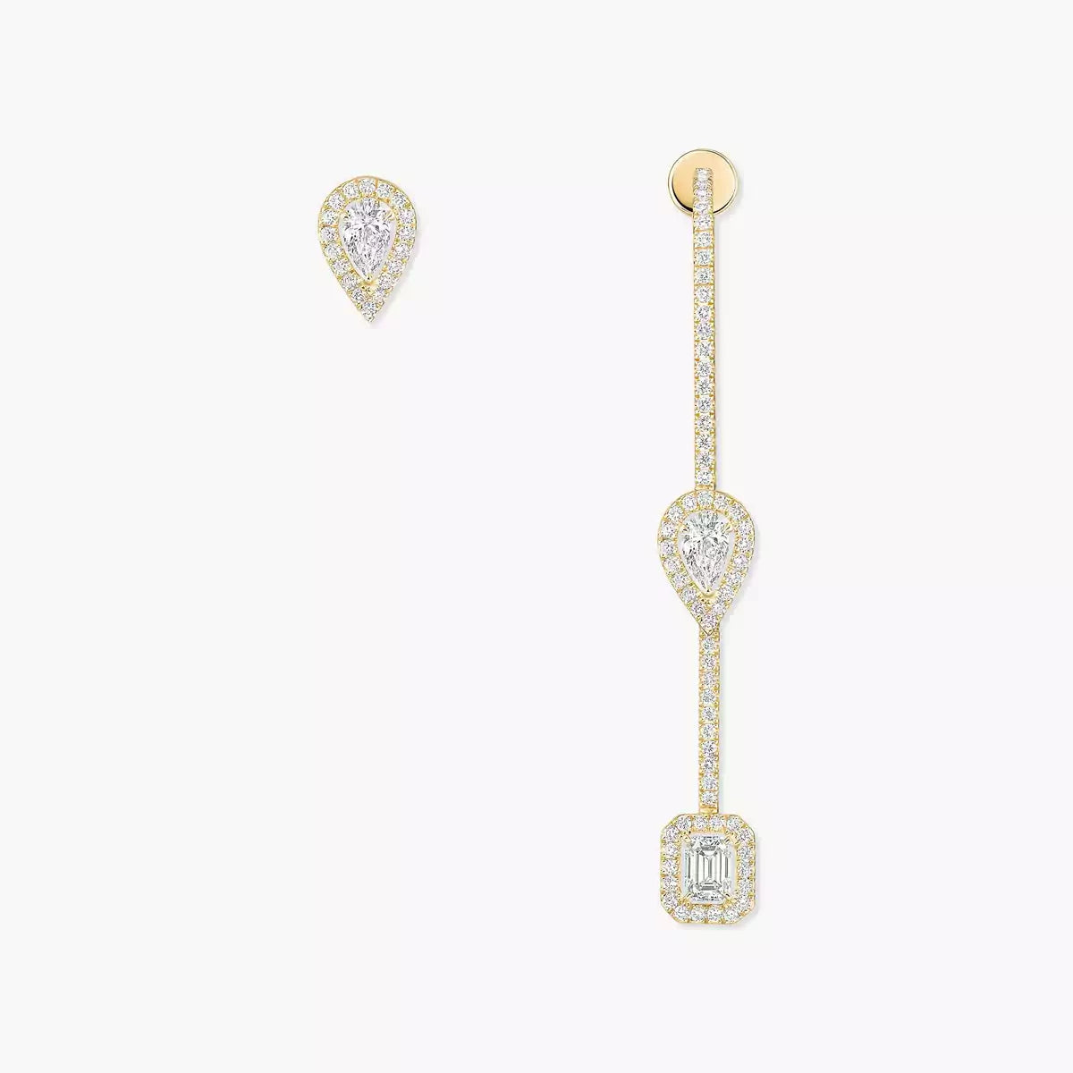 [Solara jewelry]Diamond Drop Earrings My Twin