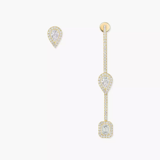 [Solara jewelry]Diamond Drop Earrings My Twin