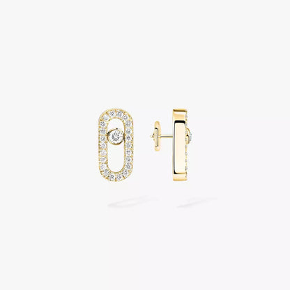 [Solara jewelry]Move Uno Diamond Earrings
