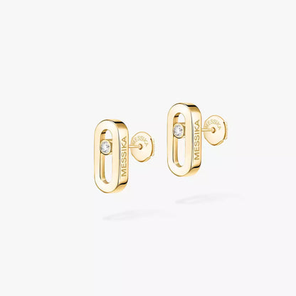 [Solara jewelry]Move Uno Diamond Stud Earrings