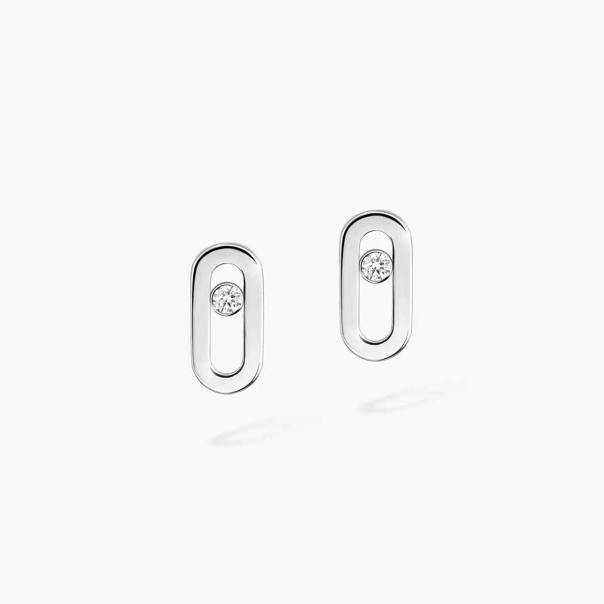 [Solara jewelry]Move Uno Diamond Stud Earrings