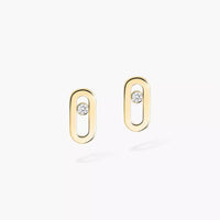 [Solara Jewelry]Move Uno Diamond Stud Earrings