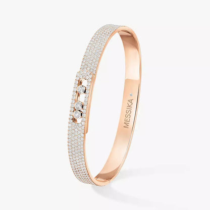 [Solara jewelry]Move Noa Full Pavé Diamond Bangle Bracelet
