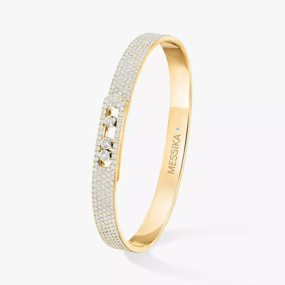 [Solara jewelry]Move Noa Full Pavé Diamond Bangle Bracelet