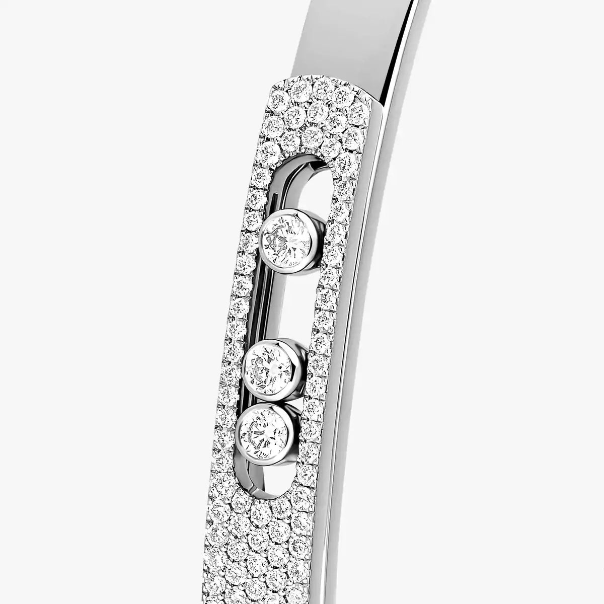 [Solara jewelry]Move Noa Rose Gold Pavé Diamond Bangle Bracelet