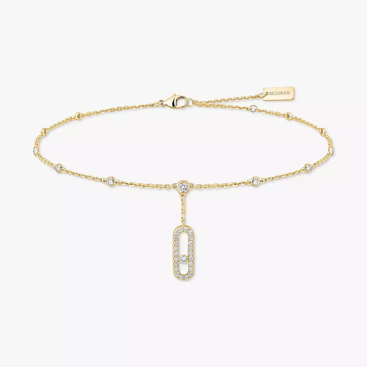 [Solara jewelry] Move Uno pavé ankle bracelet