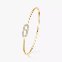 [Solara Jewelry]Move Uno pavé flex bangle medium