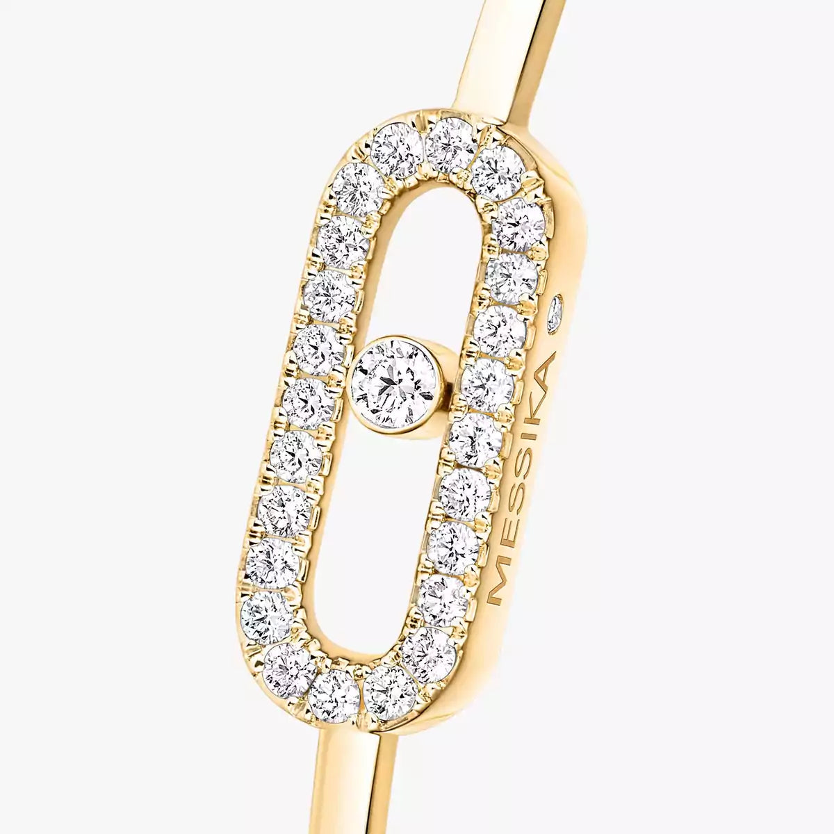 [Solara jewelry]Move Uno pavé flex bangle medium