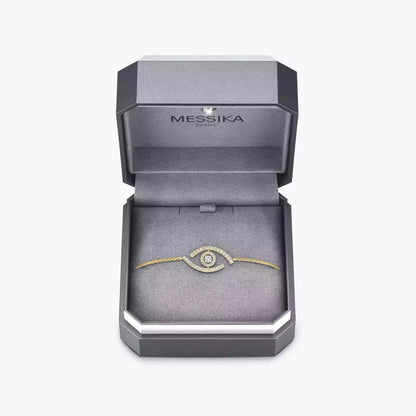 [Solara jewelry]Lucky Eye Pave-Set Diamond Bracelet