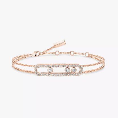 [Solara jewelry] Move Classique pavé bracelet
