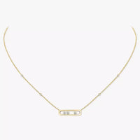 [Solara Jewelry] Baby Move Gold Diamond Necklace