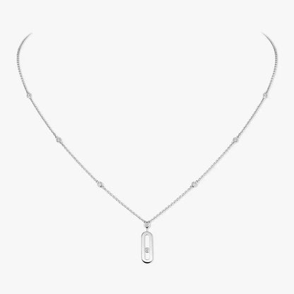 [Solara jewelry] Move Uno Gold Diamond Long Necklace