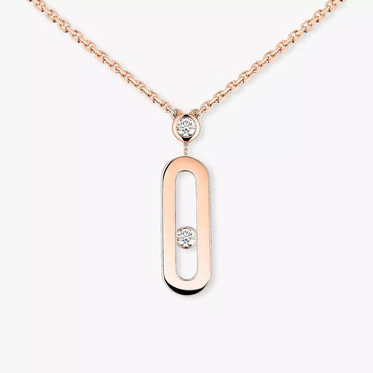 [Solara jewelry] Move Uno Gold Diamond Long Necklace