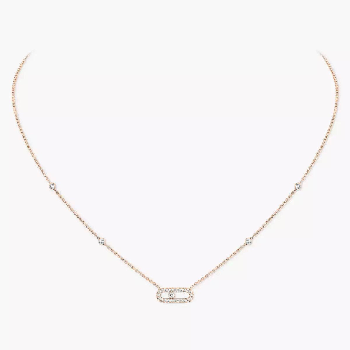 [Solara jewelry]Diamond Necklace Move Uno