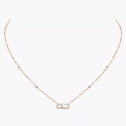 [Solara jewelry]Diamond Necklace Move Uno