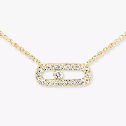 [Solara jewelry]Diamond Necklace Move Uno