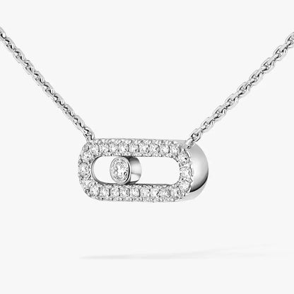 [Solara jewelry]Diamond Necklace Move Uno