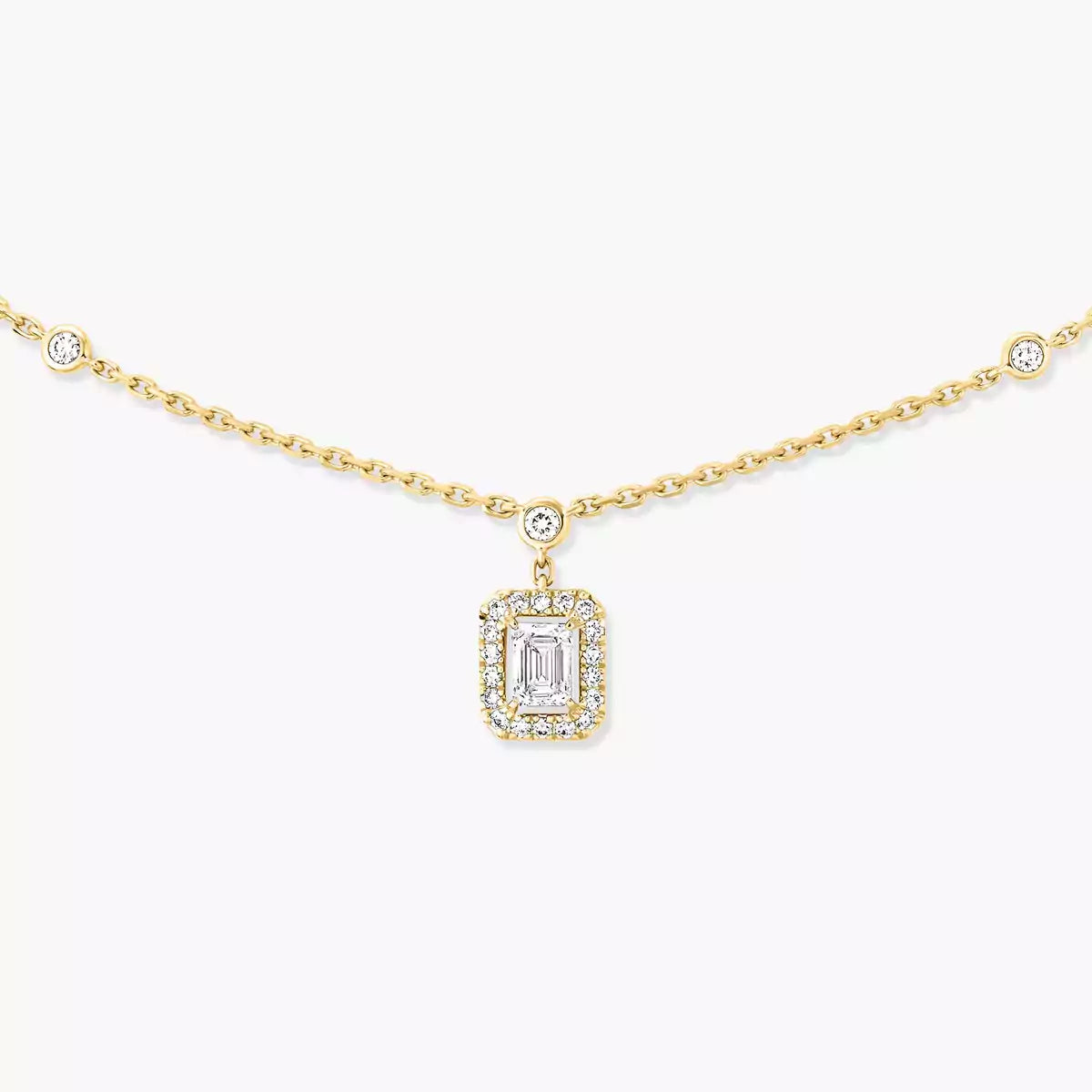 [Solara jewelry]My Twin Diamond Necklace in Silver