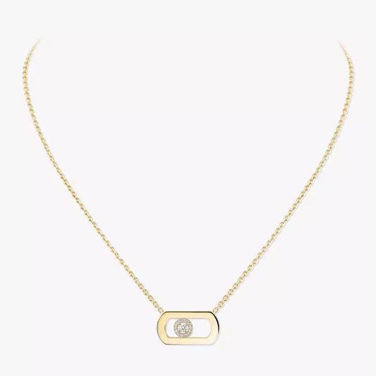 [Solara jewelry]So Move Diamond Necklace in Gold
