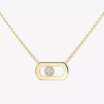 [Solara jewelry]So Move Diamond Necklace in Gold