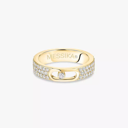 [Solara jewelry]Move Joaillerie Pave_ Diamond Wedding Ring