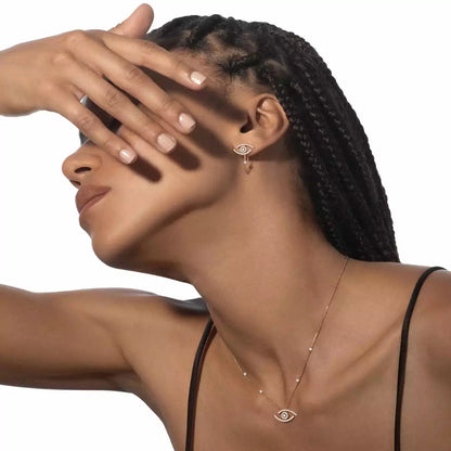 [Solara jewelry]Lucky Eye Diamond Earrings