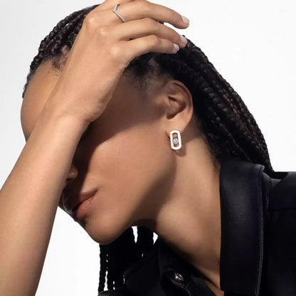 [Solara jewelry]So Move Diamond Earrings in Yellow Gold